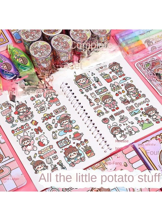 Bluejw Little Potato Hand Book Girl's Hand Book Suit Girl's Cute Hand Book Suit Gift Box New Product Little Potato Hand Book - Image 4