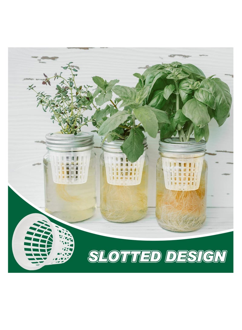 SYOSI Garden Slotted Mesh Net Cups 50Pcs 3 Inch Round Heavy Duty Net Pots for Hydroponics Slotted - Image 4