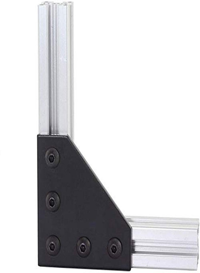 Rpi shop - 8 Pcs Corner Bracket Joining Plate with 40 Pcs of (M4 X 8mm Screws) and 40 Pcs of (M4 T Nuts), for 2020 Series Aluminium Profile, Pack of 88 Pcs - Image 2