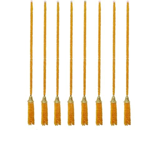HITAGE BAG STORE Shyam Enterprises Handmade Unique MiniLong Feather Wool Tassels with Bell Used for Decoration Door Hanging for Festivals Parties Puja Home Office Diwali Decoration Pack of 10  - Image 2