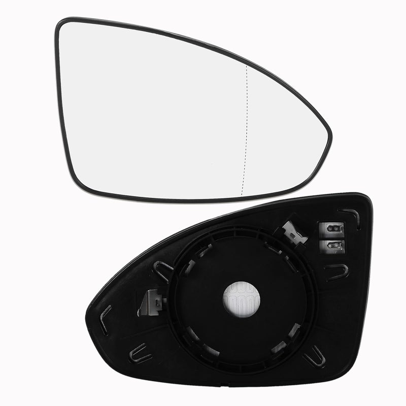 TOPVIGOR 1Pack Passenger Side Heated Mirror Glass Compatible with 2011 2012 2013 2014 2015 2016 Chevrolet Chevy Cruze Left Heated Mirror with Backing Plate GACV110296893022 95215098