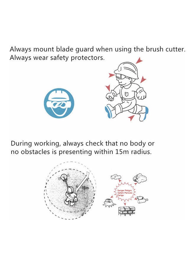 NIBEMINENT Lawn Mower Brush Cutter Blade With Adapter Accessories Set Silver - Image 4