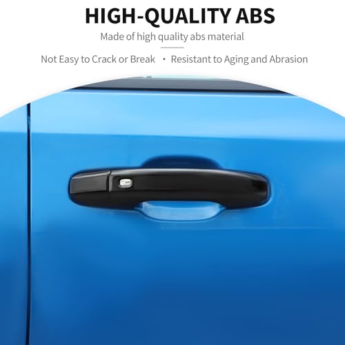 JeCar Black Door Handle Covers Trim Exterior Accessories Compatible with Chevy Colorado GMCCanyon 20232024 for Silverado GMCSierra 20192024 - Image 3