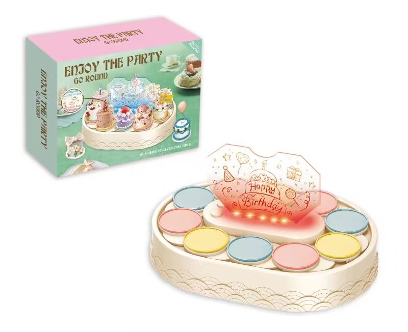 Automatic Rotating Dessert Carousel Cake Stand 1st generation upgrade (with music) 