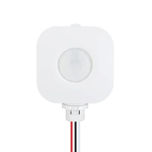 ECOELER Ceiling Occupancy Motion Sensor Switch, High Bay Fixture Mount 360° Ceiling Automatic Light Switch, 120/277VAC, UL, FCC Approved Passive Infrared Sensor, Neutral Wire Required - Image 1