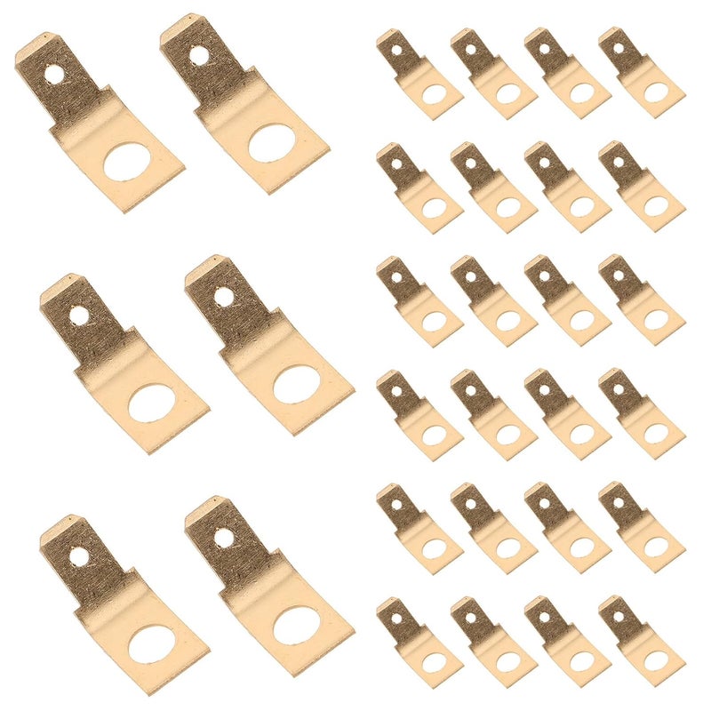 Local supply chain stock Garneck 100pcs 1/4" Brass Spade Crimp Terminals Male Wire Connectors U-Shaped Electrical Supply for Outdoor Power and Industrial Wiring Simple multi-feature universal build Budget friendly sizing alternatives Fault optimized construction Upgraded classic design Anti topple design Workday cycle fulfillment All storage type compatible Multi-demand compliant quality Proper storage environment General purpose design All user group compatible Elegant practical design Upgraded simple practical design Medium weight Widely used design Liquid tight joint Detachable clean Multi-demand satisfied design Local licensed courier Durable versatile substance KSA market popular practical build Reliable durability Daily life matching design Carefully selected material - Image 1