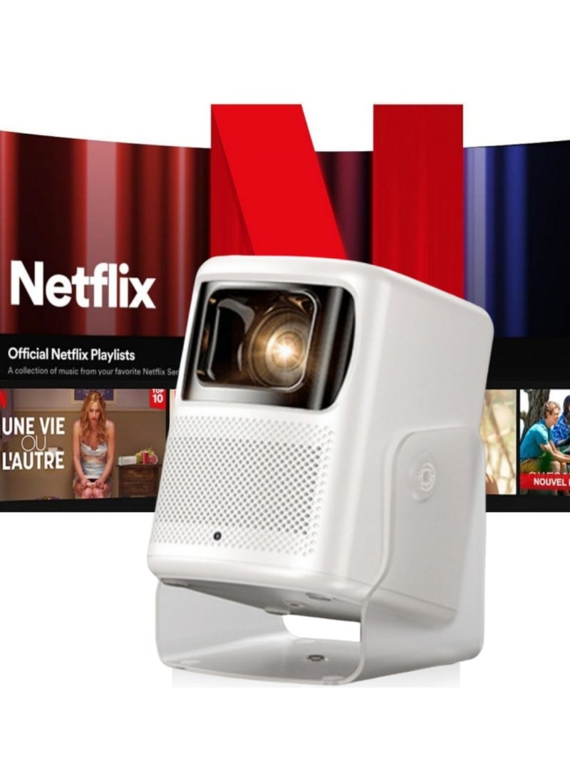 ET-LIFE Portable Mini Projector 4K - AI Auto Focus , Smart Andriod 11 Projector With WiFi 6 Bluetooth 210° Angle Adjustment For Outdoor/Home Cinema  - Image 1