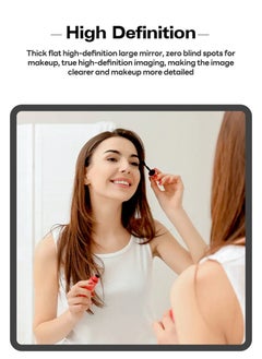 ETG 3-Color Light LED Light Smart Touch Tabletop Makeup Mirror with Light, Supports USB Charging 40*50cm  - Image 5