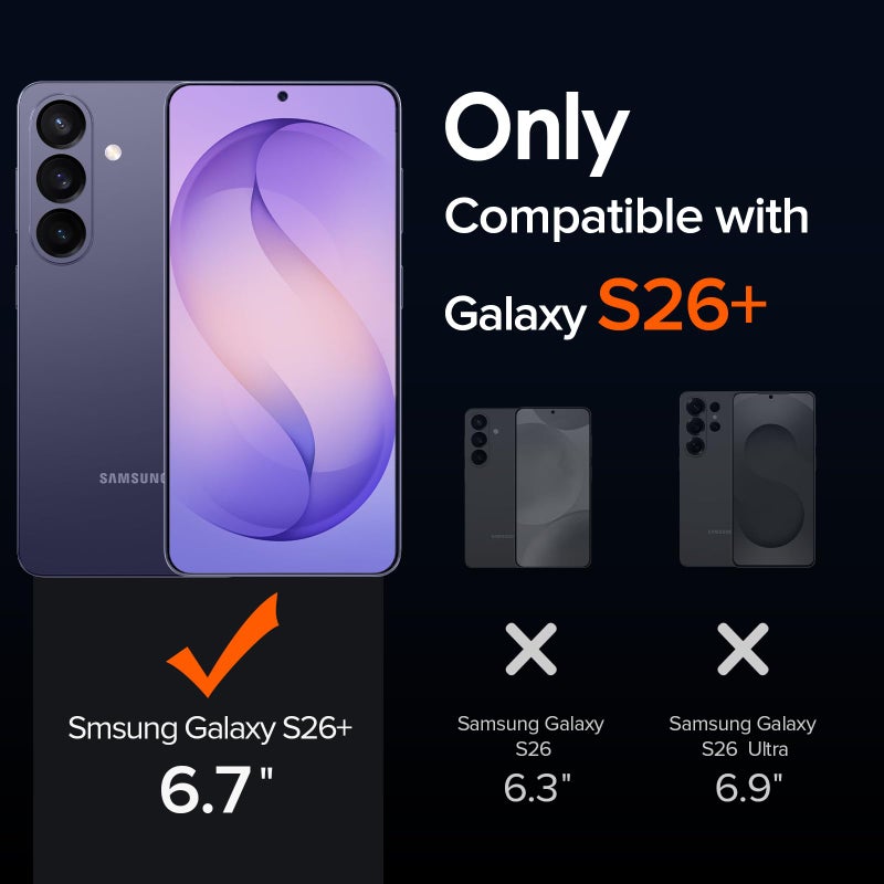 ivoler 3-in-1 Magnetic Case for Samsung Galaxy S26 Plus 5G 6.7'' with 2 Pack Screen Protector, [MagSafe Compatible] [Military Grade Drop Protection] Slim Translucent Shockproof Phone Cover- Black - Image 2