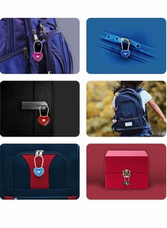 SYOSI Luggage Locks 3 Digit Combination Number Password Heart Shape Padlocks for Outdoor Travel Suitcase Baggage Backpacks School Gym Lockers Computer Bags Filing Cabinets Toolbox (3 Pieces)  - Image 3