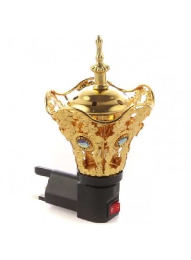 erorex Electric Incense Burner Oud Bakhoor Burner For Office And Home 2 Years Warranty Gold 