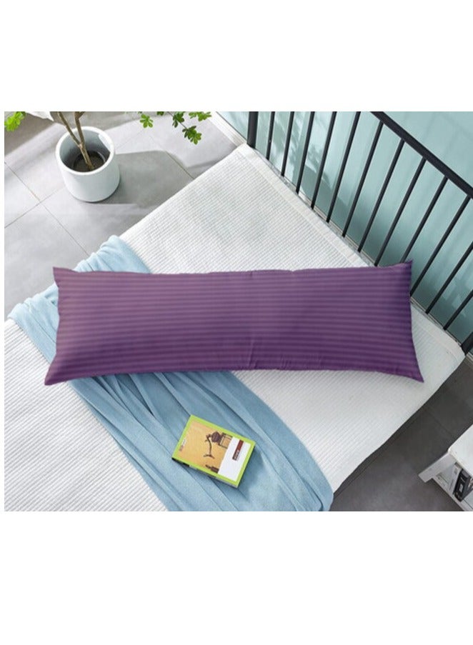 بروماس وسادة طويلة للجسم قطعة واحدة، القماش: 100% بوليستر 85 جرام في المتر المربع من الألياف الدقيقة 1 سم شريط فائق النعومة، الحشو: 1300 جم من الألياف المجوفة المريحة، قابلة للتنفس - Image 1