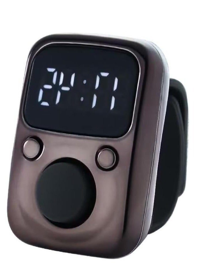 Finger Counter Luminous Finger Ring Electric Digital Display Tally Counter StitchsMarker Sewing Weave BuddhasPray Soccer Buddhist Prayer Counter Muslims Prayer Counter Conference Attendance Counter - Image 1