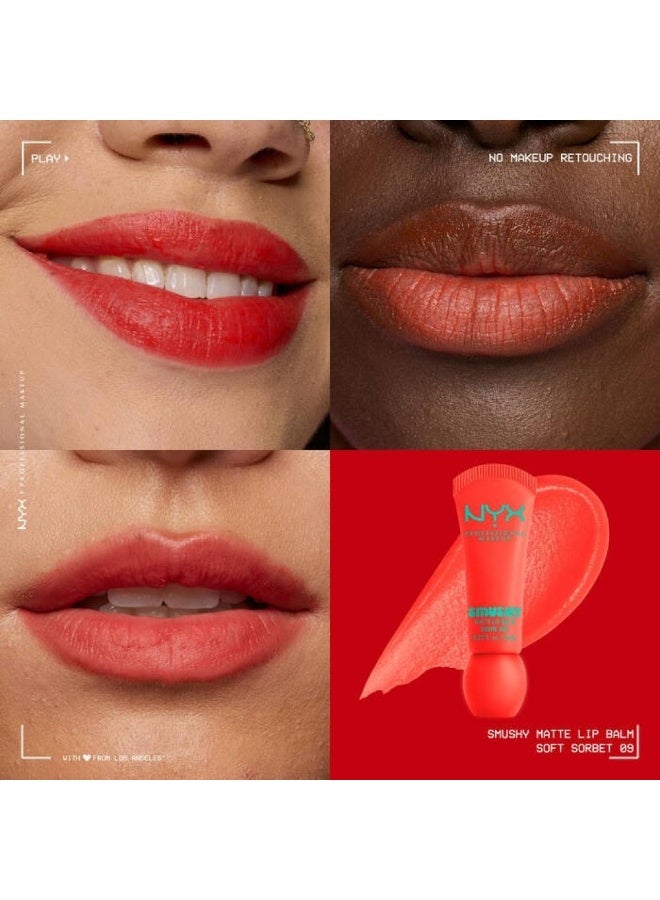 NYX PROFESSIONAL MAKEUP Soft Sorbet 09 Matte Tinted Lip Balm - Image 3