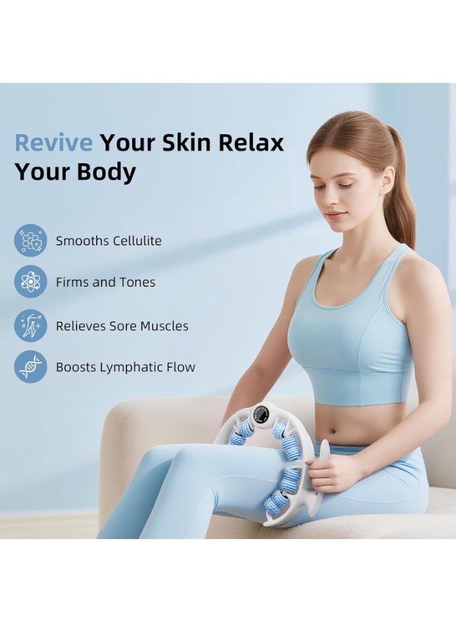 general Cellulite Massage Roller for Legs, Anti Cellulite Massage Tool with Detachable, Fats Remover for Legs, Thighs, Butt, Fascia Massage Tool for Lymphatic Drainage & Deep Tissue Pain Relief (Blue) - Image 2