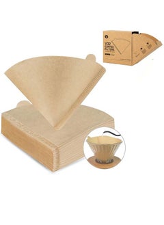100 Piece Coffee Paper Filter V60 Size 02 Beige,American Coffee Drip Filter Paper