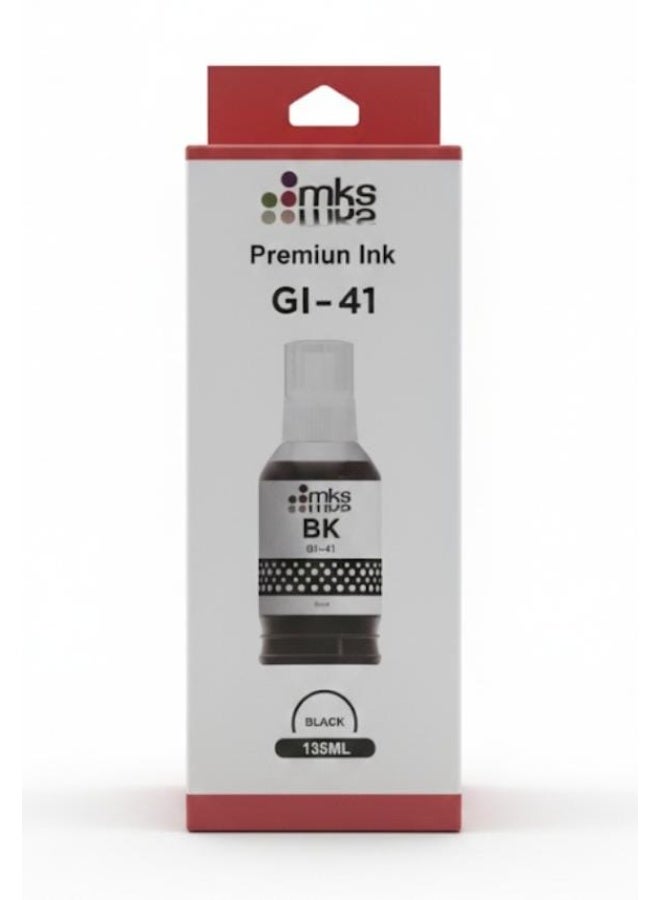 MKS GL-41 Premium Black Replacement Ink Compatible with 135ml Printers - Image 1