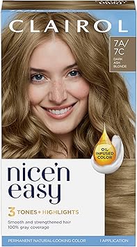 CLAIROL كليرول نيسن إيزي كريم صبغة شعر دائمة بلون أشقر رمادي داكن 7A7C - Image 1