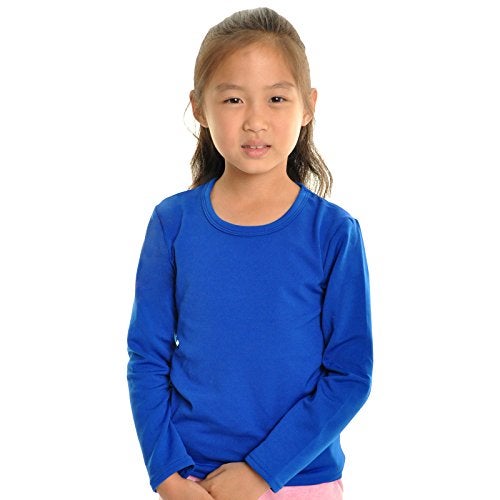 Angelina Girl's Fleece Lined Crew-Neck Long Sleeves Thermal Top, 7914_XL - Image 4