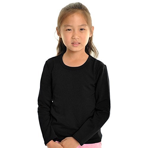 Angelina Girl's Fleece Lined Crew-Neck Long Sleeves Thermal Top, 7914_XL - Image 3
