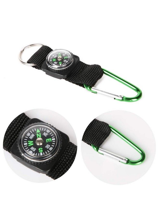 PROLOSO Carabiner Compass Keychain Belt Clips Kids Toys Prizes Outdoors Adventure Party Favors 20 Pcs - Image 4