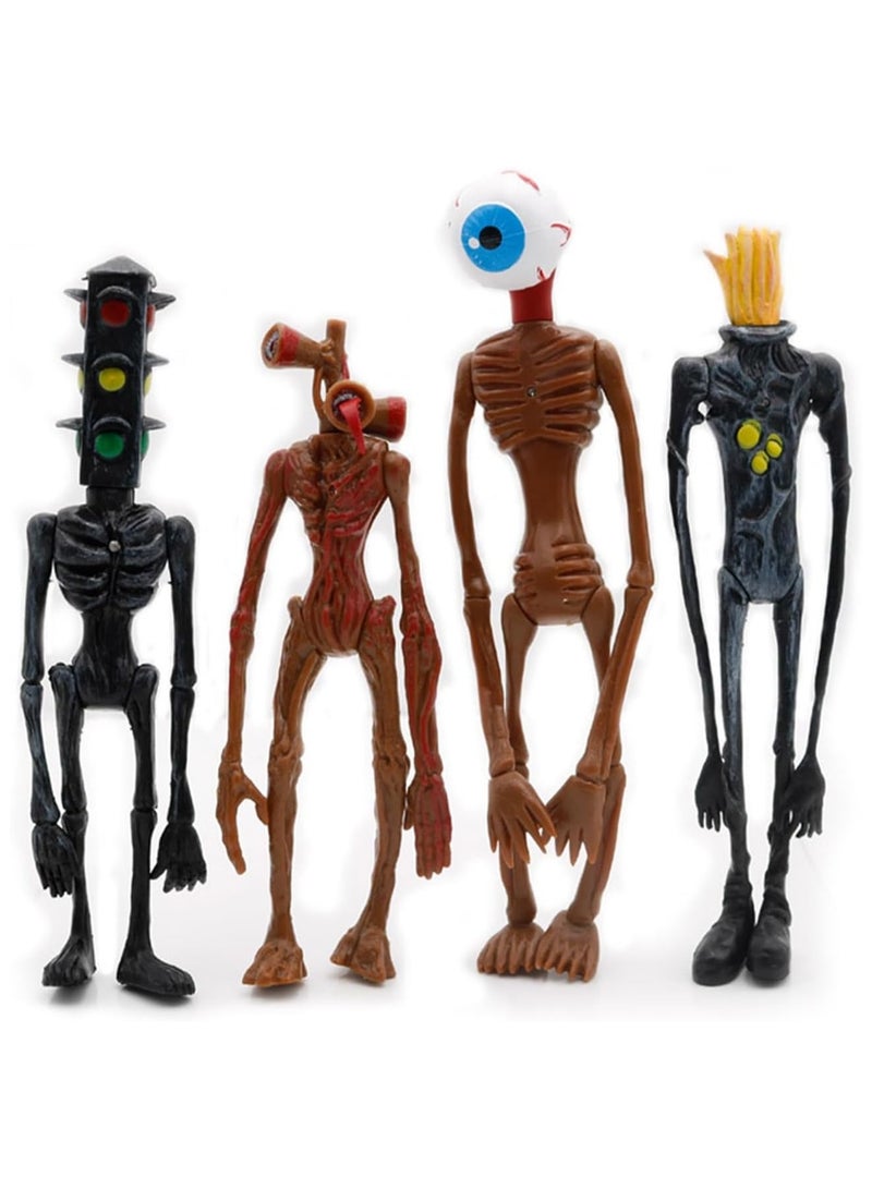 4pcs Mouthpiece Toys, Movie Action Figure Toys, 18-21cm Light Up Action Figures, Collectible Desktop Decor, Perfect for Mini Figure Home Decor - Image 1