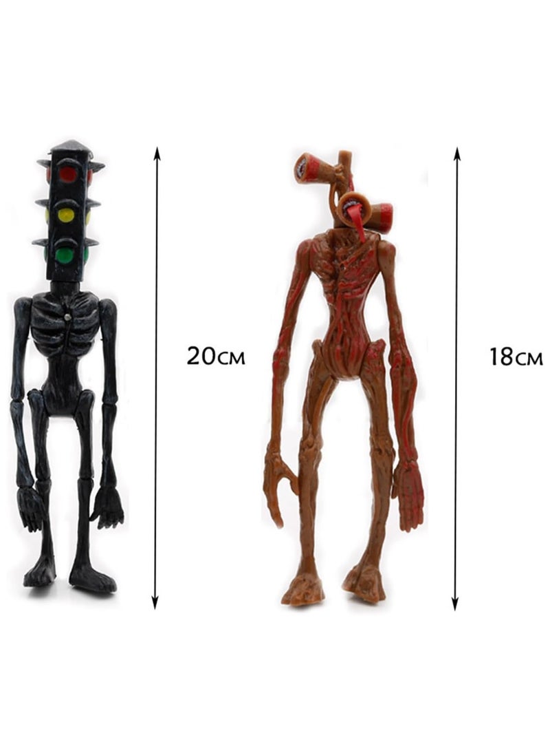 4pcs Mouthpiece Toys, Movie Action Figure Toys, 18-21cm Light Up Action Figures, Collectible Desktop Decor, Perfect for Mini Figure Home Decor - Image 2
