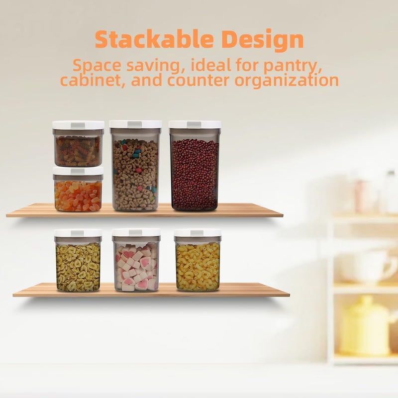 LANGMINGDE Airtight Food Storage Containers, 1.6 QT Coffee Canister Set with Magnetic Scoop, BPA Free, Ideal for Coffee, Spices, Herbs, Candy & Snacks, Keeps Freshness, Easy to Clean, 2 Pieces - Image 2