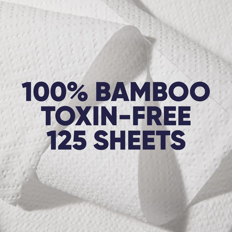 SAVE TREES Bamboo Paper Towels 12pk - 1800 Sheets Paper Towel Rolls Ultra Absorbent & Durable EcoTowels - FSC-Certified, Vegan Bamboo Kitchen Rolls - Image 4