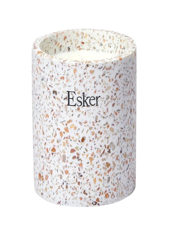 Esker Terrazzo Plantable Candle – Hand-Poured Soy Wax with Essential Oils, Eco-Friendly Reusable Planter, Includes Wildflower Seed Paper for Sustainable Gifting - Image 1