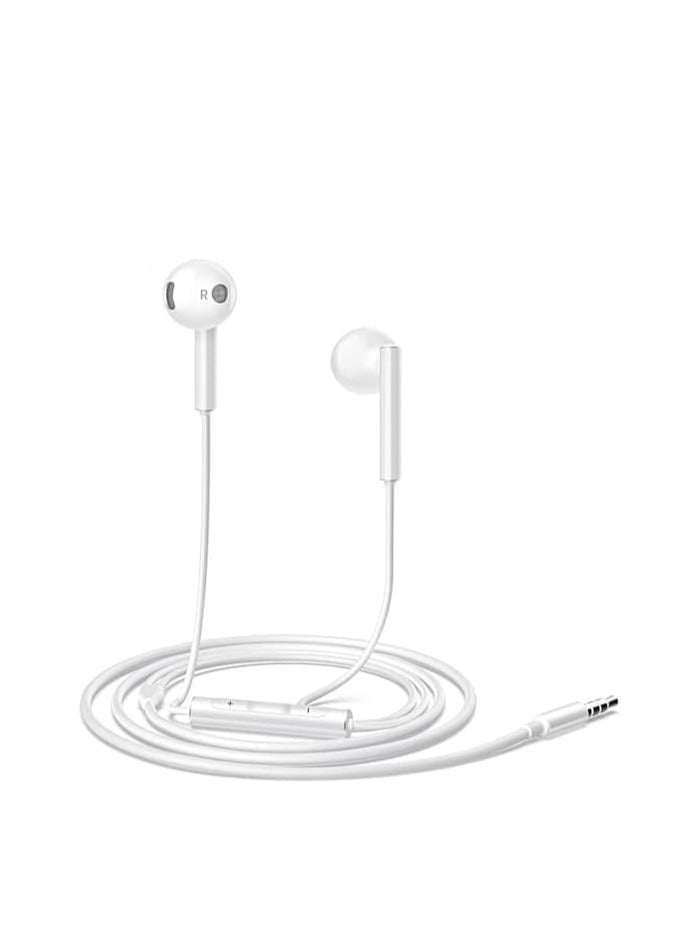 Honor Wired Earphone with Microphone 3.5mm Built-in Earphone Microphone Compatible with Honor AM115 Compatible with Huawei Oppo Samsung Compatible with All Mobile Phones Devices white - Image 3