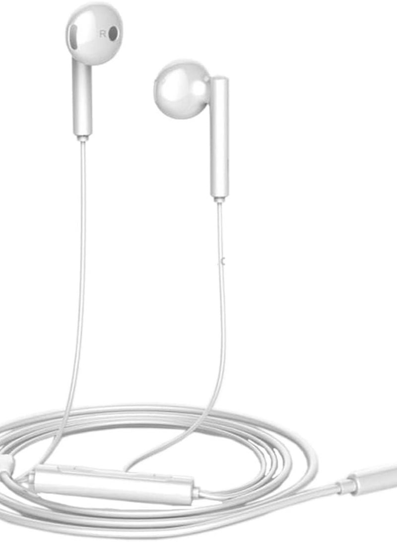 Honor Wired Earphone with Microphone 3.5mm Built-in Earphone Microphone Compatible with Honor AM115 Compatible with Huawei Oppo Samsung Compatible with All Mobile Phones Devices white - Image 2