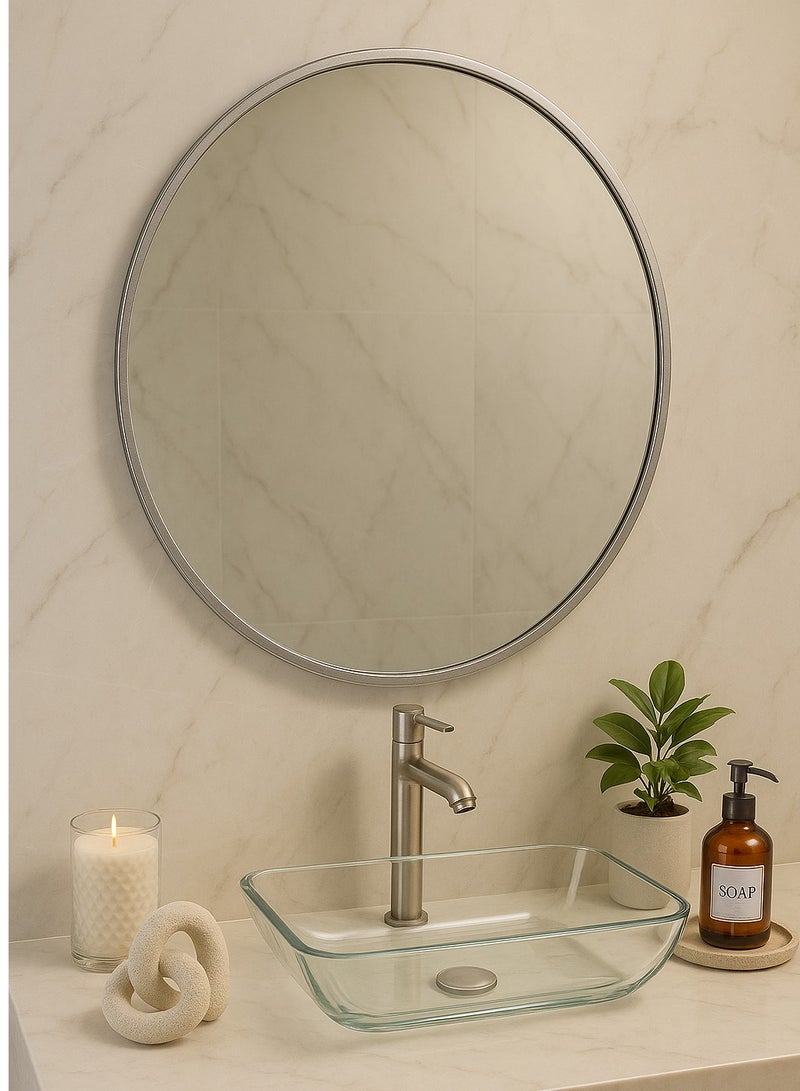 Glass Corner 60 - Silver Round Mirrors - Image 4