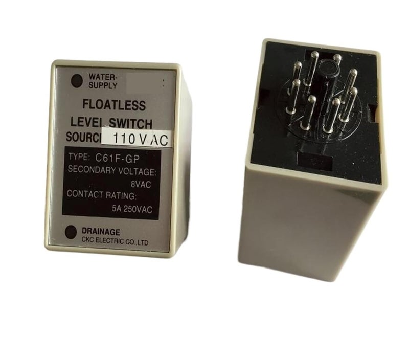 C61F GP Water Level Controller Relay 1NO 1NC 8PIN 5A 250VAC 50 60Hz AC110V Circuit Protection - Image 2
