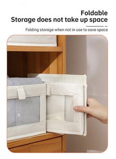XiuWoo 4-Piece Foldable Organizer,Large Capacity Clothes Organization With Clear Window  - Image 2