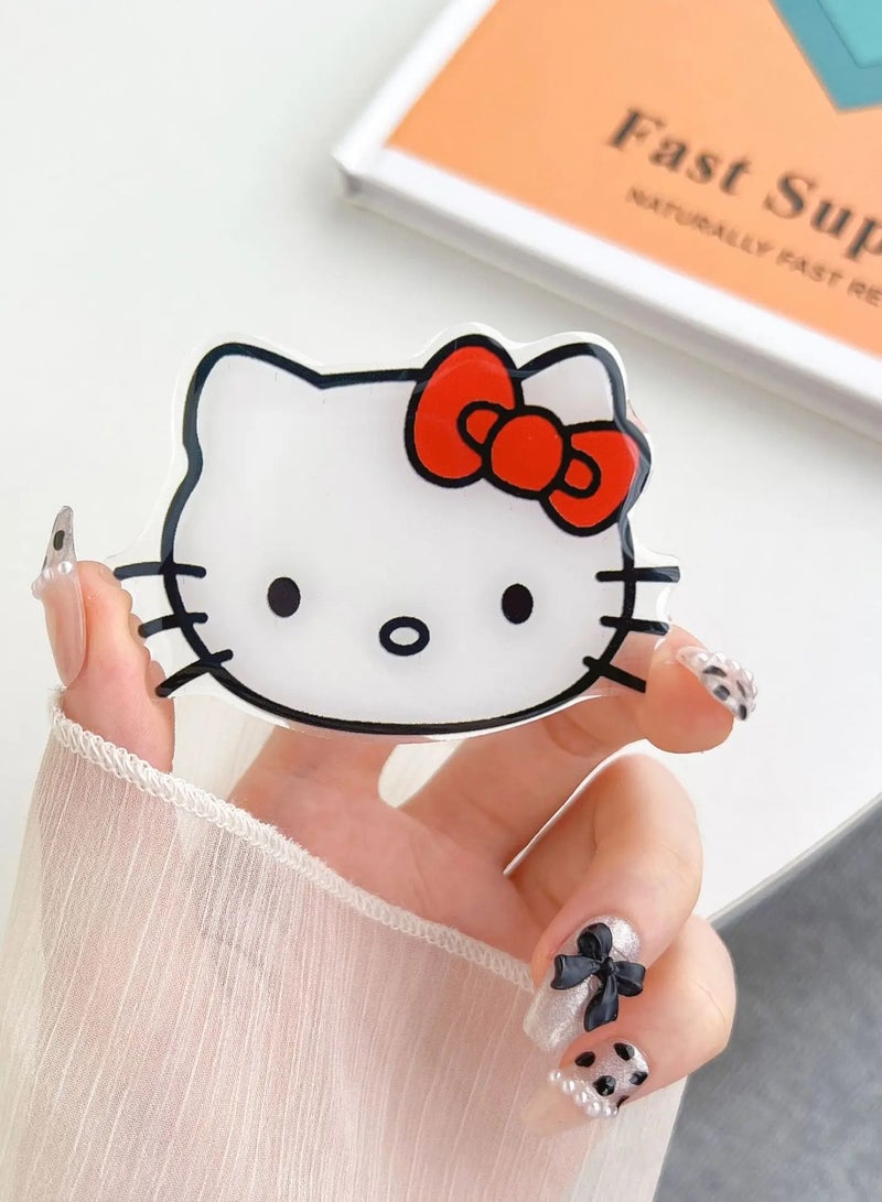 Hello Kitty New Sanrio Hello Kitty Character Logo Mobile Phone Stickers High Quality 3D Metal Iron Mobile Phone Stickers - Image 1