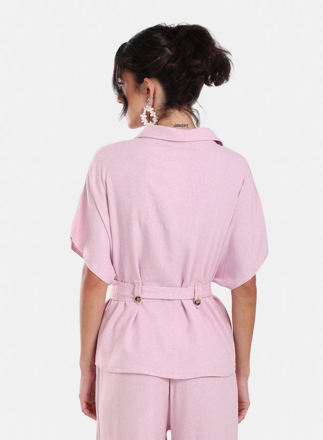 Clue Utility Belted Lounge Top - Image 3