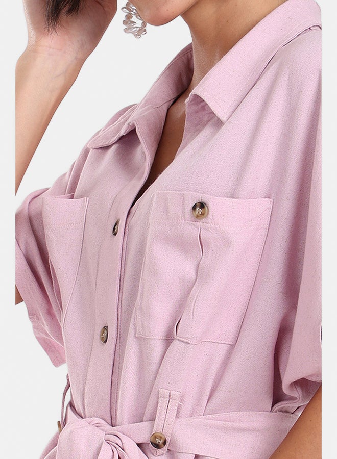 Clue Utility Belted Lounge Top - Image 4