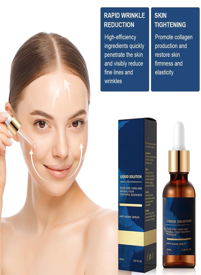 Botou Facial Serum, Liquid Solution Anti Aging Serum, Promotes Skin Collagen Production, Diminishes Fine Lines & Wrinkles(2pcs) - Image 4