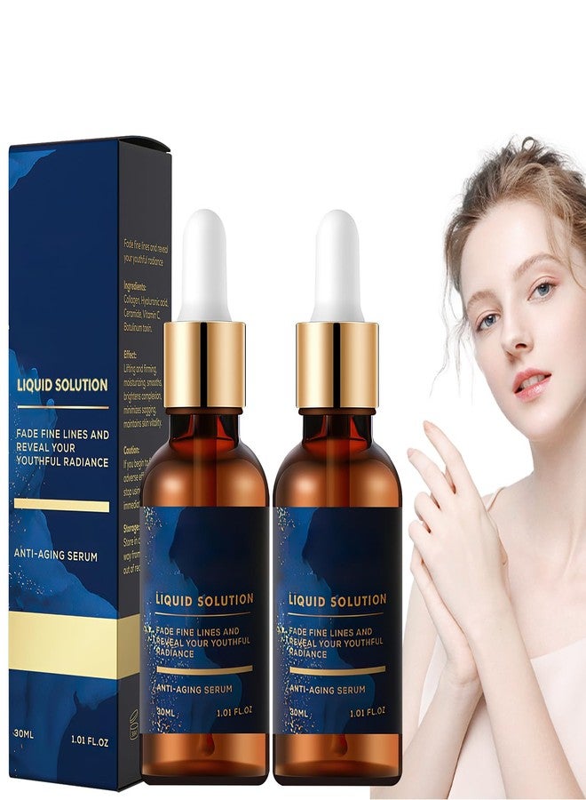 Botou Facial Serum, Liquid Solution Anti Aging Serum, Promotes Skin Collagen Production, Diminishes Fine Lines & Wrinkles(2pcs) - Image 1