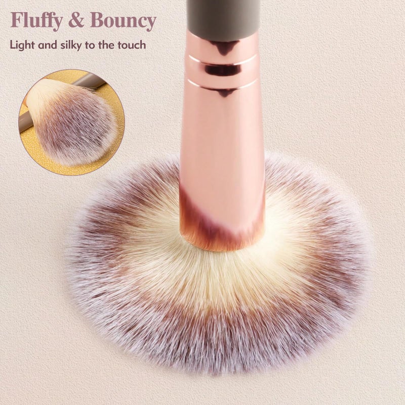 EoaMen 3PCS Angled Blush Brush, Double Ended Makeup Brush for Blush, Slant Brush for Contour and Highlighter, Perfect for Makeup with Powder - Image 4
