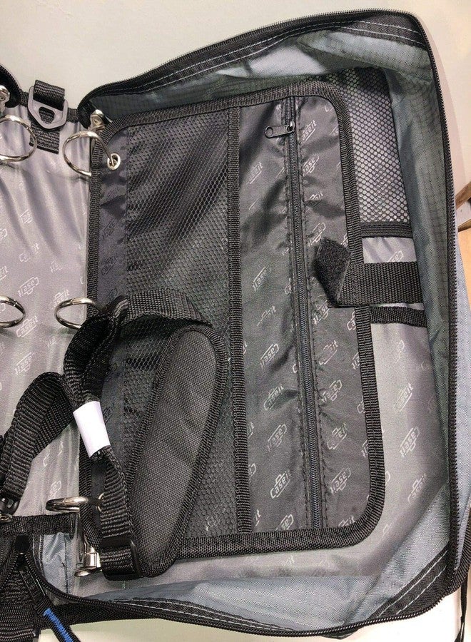 Case it Case-it The Dual 2-in-1 Zipper - Two 1.5 Inch D-Rings - Includes Pencil Pouch - Multiple Pockets - 600 Sheet Capacity - Comes with Shoulder Strap -Dual-121-A-Blue - Image 4