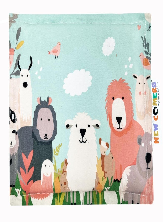 NEW COMERS® Kids Mustard Seed Pillow with Cotton Fabric, 1-5 Years Kids Pillows, Animal & Cartoon Prints, Kids Rai Pillow for Sleep, Neck Support-20 x 28 cm - Image 1