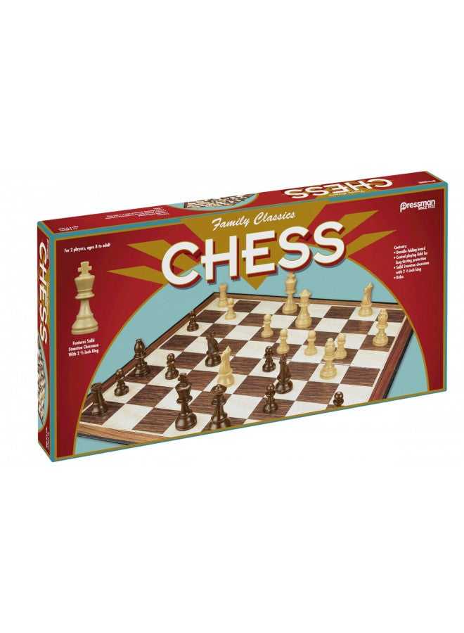 Pressman Family Classics Chess by Pressman - with Folding Board and Full Size Chess Pieces - Image 5