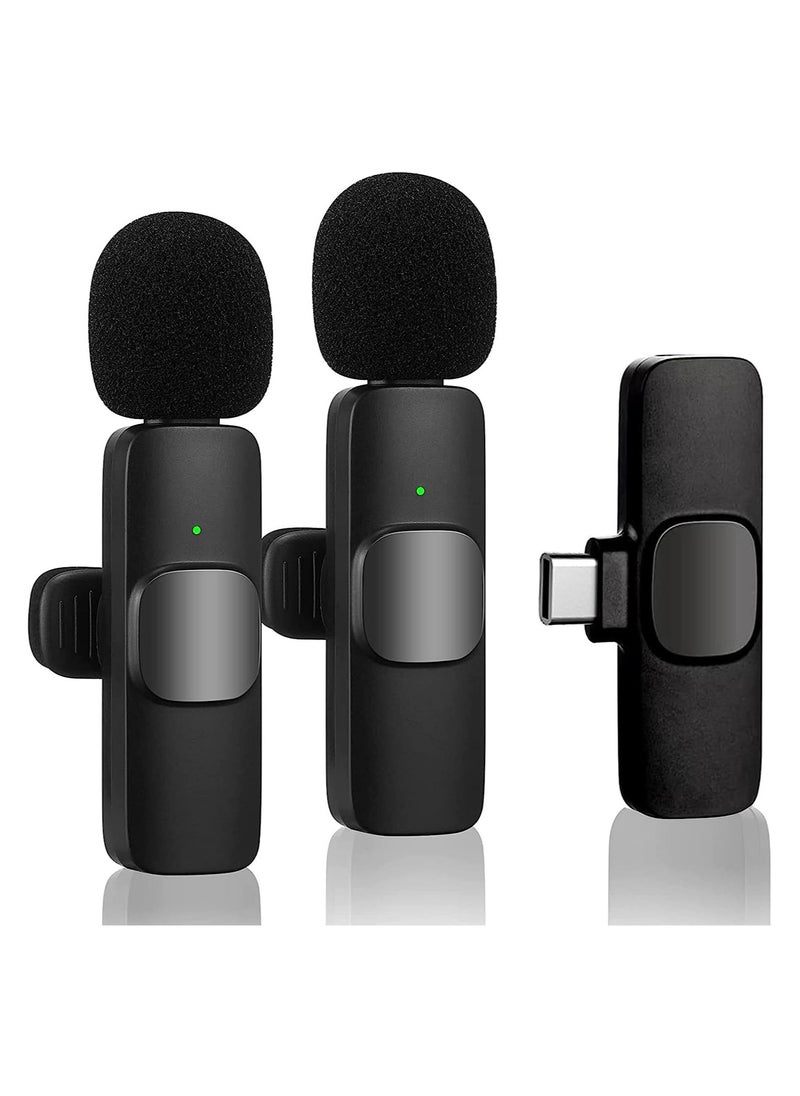 XICEN - Wireless Microphone for Phone USB C Dual Wireless Microphone for Video Recording, Live Stream Vlog YouTube, TikTok, Facebook  Zoom Noise Reduction Plug Play No Need App Bluetooth - Image 1