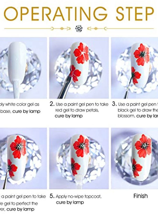 V VENALISA - VENALISA 60 Colors Mud Gel Paint Nail Kit with Color Card Painting Drawing Nail Brush,Gel Nail Polish for Nails Art Whole Set Starter Manicure Nail Art Design Salon DIY at Home - Image 1