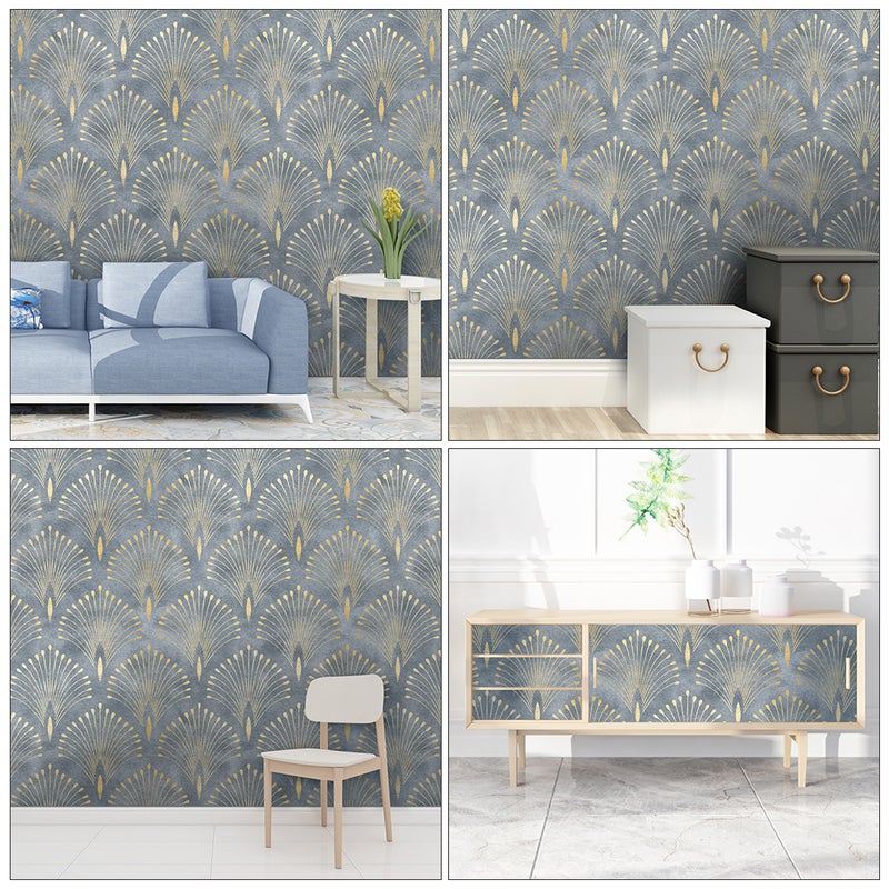 1 Set Bedroom Wallpaper Geometric Pattern Background Wallpaper Chic Wall Sticker - Image 2