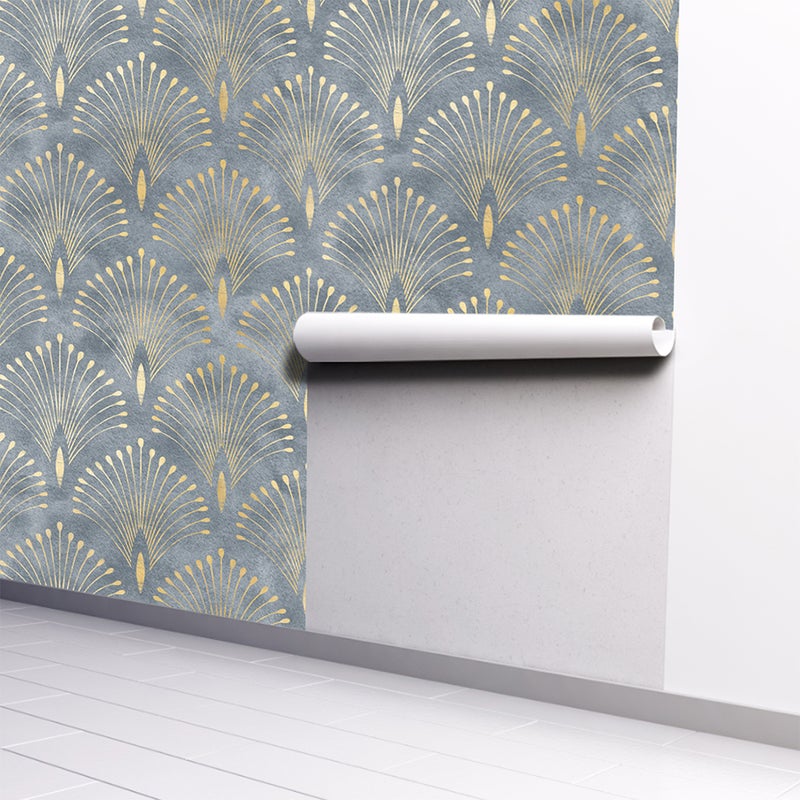 1 Set Bedroom Wallpaper Geometric Pattern Background Wallpaper Chic Wall Sticker - Image 4