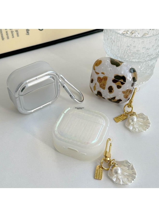 Imd Shell Tpu Soft Shell Apple Pro2 Pearl Pendant For AirPods4 Earphone Protective Cover-Color:Apricot Shell Pattern + Shell Pendant-Model:AirPods 1/2 - Image 5