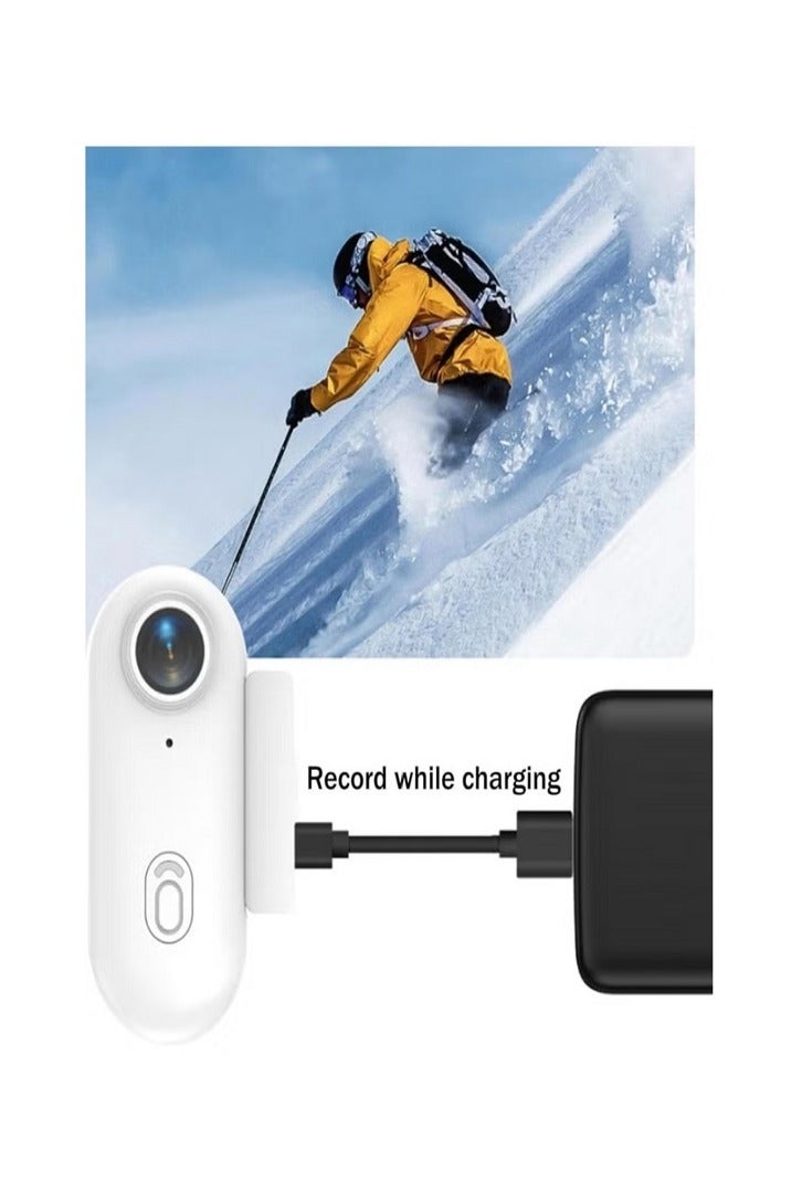 4K Ultra HD Wearable Mini Sports Camera – Thumb-Sized Magnetic Action Cam with 30m Waterproof, 360° Clip, 150-Min Battery, Wi-Fi, H.265, Hands-Free POV Recording for Cycling, Diving, Vlogging - Image 4